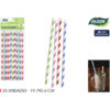 SET-25 PAJITAS CARTON FRANJAS 197X6 ALGON - Imagen 2
