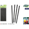 SET-20 PAJITAS CARTON NEGRAS 197X8 ALGON - Imagen 2