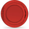 SET-10 PLATO CARTON ROJO  RED. 23CM ALGON