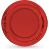 SET-12 PLATO CARTON ROJO  RED. 18CM ALGON