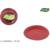 SET-12 PLATO CARTON ROJO  RED. 18CM ALGON - Imagen 2