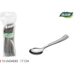 SET-10 CUCHARA GRANDE PLATA 17CM ALGON