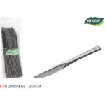 SET-10 CUCHILLO GRANDE PLATA 20CM ALGON