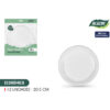SET-12 PLATO RED.PLAST.ECONO.20.5CM ALGON - Imagen 2