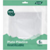 SET-6 PLATO H/CUAD.PLAST.ECONO.18CM ALGON