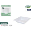 SET-6 PLATO H/CUAD.PLAST.ECONO.18CM ALGON - Imagen 2
