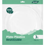 SET-3 PLATO RED.PLAST.ECONO. 28CM ALGON