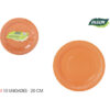 SET-10 PLATO CARTON NARANJA SOJA 20 ALGON - Imagen 2