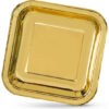 SET-10 PLATO CARTON ORO CUAD. 20CM ALGON - Imagen 2