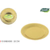 SET-10 PLATO CARTON ORO RED. 20CM ALGON
