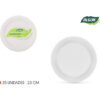 SET-25PLATO RED.CART NATURAL 23CM ALGON - Imagen 2