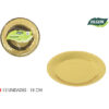 SET-12 PLATO CARTON ORO RED. 18CM ALGON - Imagen 2