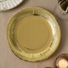 SET-12 PLATO CARTON ORO RED. 18CM ALGON - Imagen 4