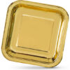 SET-3 PLATO CARTON ORO CUAD. 26CM ALGON - Imagen 3