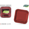 SET-3 PLATO CARTON ROJO CUAD. 26CM ALGON - Imagen 2