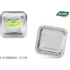 SET-10 PLATO CARTON PLATA CUAD.23CM ALGON