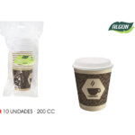 SET-10 VASO CART. CAFE C/T AGUJ 200 ALGON