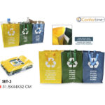 SET-3 BOLSAS RAFIA RECICLAJE SURT. CONFORTIME