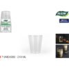SET-7 VASOS PLASTICO TRANSPAR.210ML ALGON - Imagen 2