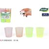 SET-24 VASO CHUPITO PP 30ML COLORES ALGON - Imagen 2