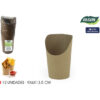 SET-12 ENVASES KRAFT 9X6X13.5CM ALGON - Imagen 2