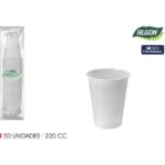 SET-50 VASO BLANCO 220CC ALGON