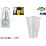 SET-15 VASO TRANSPARENTE 330CC ALGON