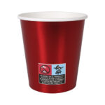 SET-10VASO CARTON ROJO BRILLO 200CC ALGON