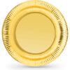 SET-10 PLATO CARTON ORO RED. 23CM ALGON