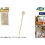 SET-24 PALO COCKTAIL MADERA 15.2CM ALGON