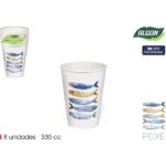 SET-8 VASO CARTON PEIXE 330CC ALGON
