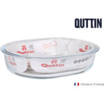 MOLDE TARTA VIDRIO OVAL 23,5X19CM QUTTIN